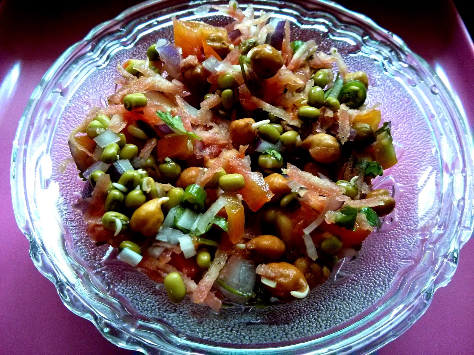 Healthy sprouts salad recipe
