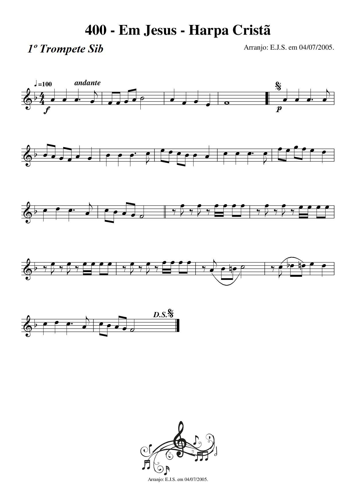 PARTITURAS PARA BANDA DE MÚSICA EVANGÉLICA.