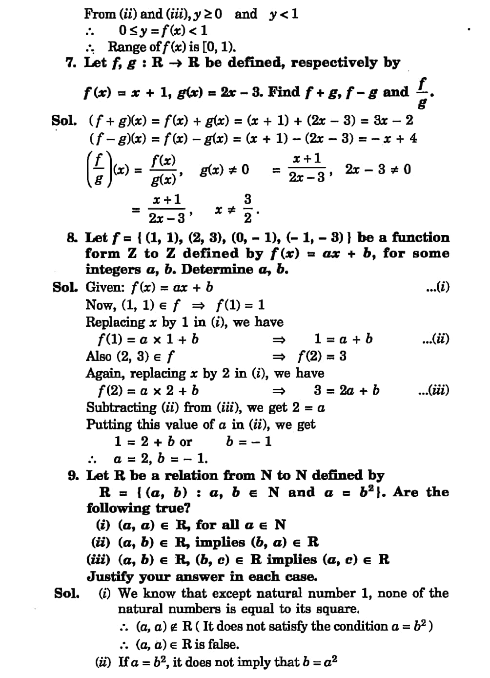 Relations and functions class 11 math - Studypur