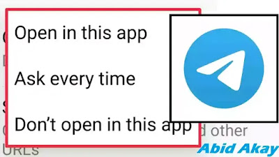 Telegram Don't Open Links Problem || Open By Default Settings & Check Supported Links in Android