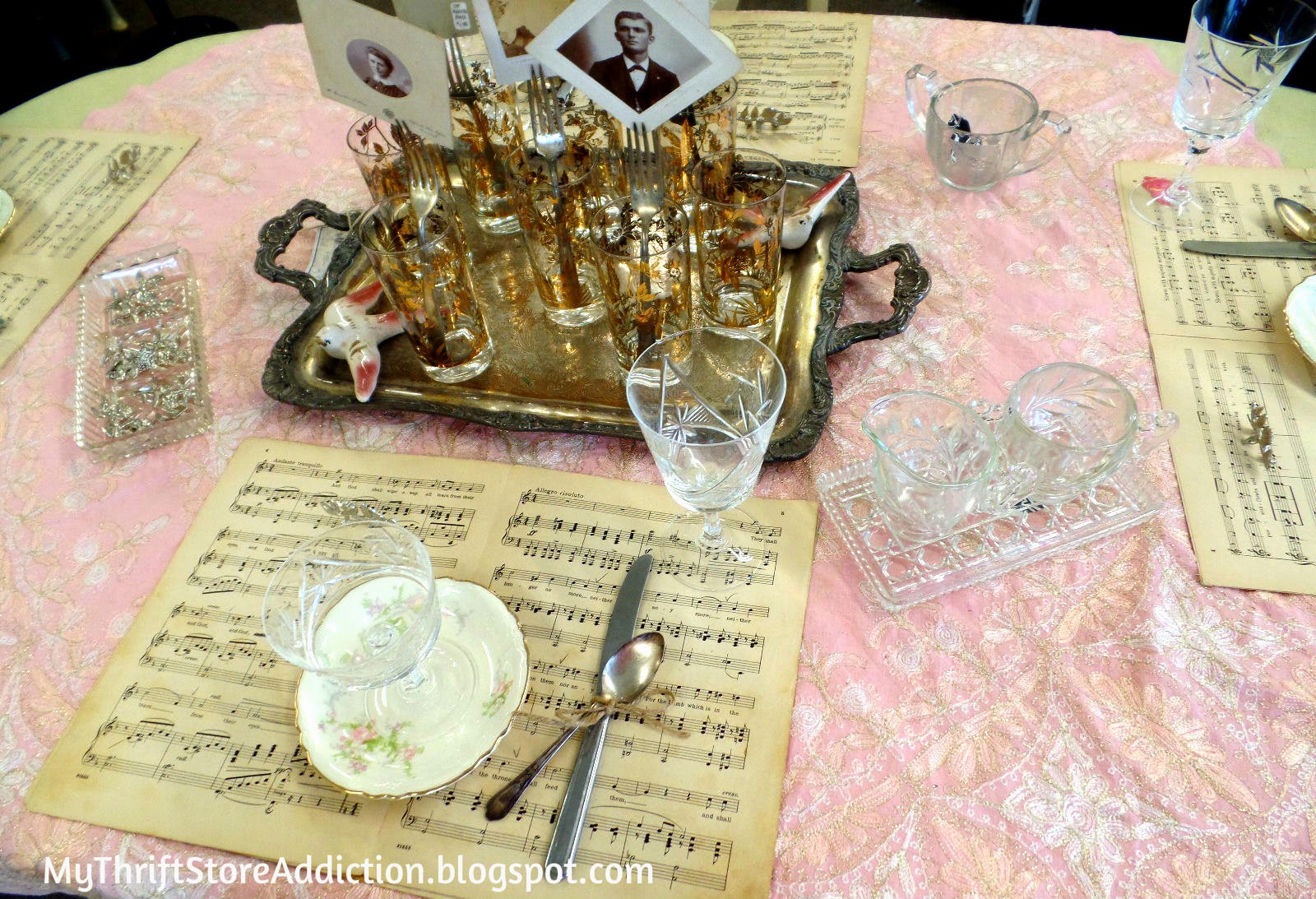 Vintage tablescape