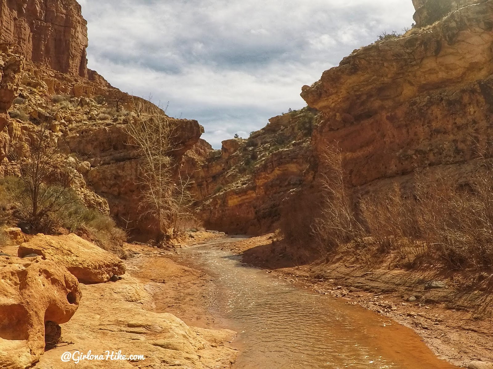 Hiking Sulphur Creek, Capitol Reef National Park Girl on a Hike