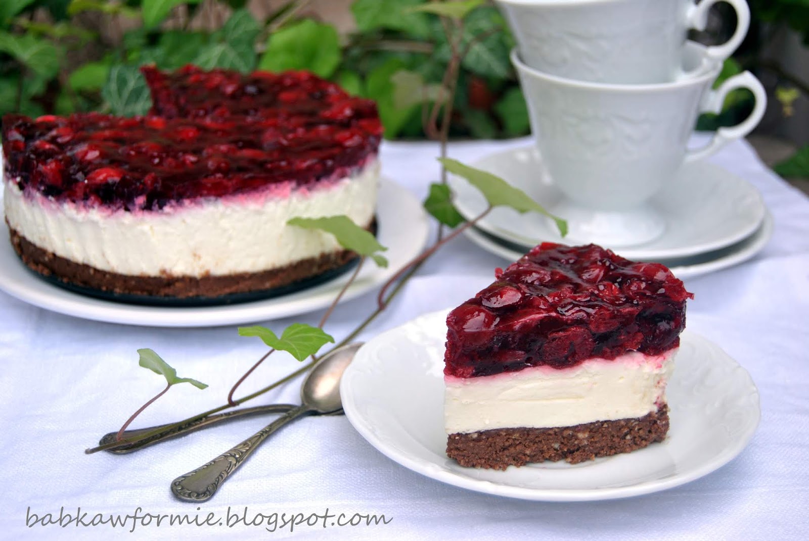 Ciasto Smietanowe Z Nutella I Wisniami Babka W Formie