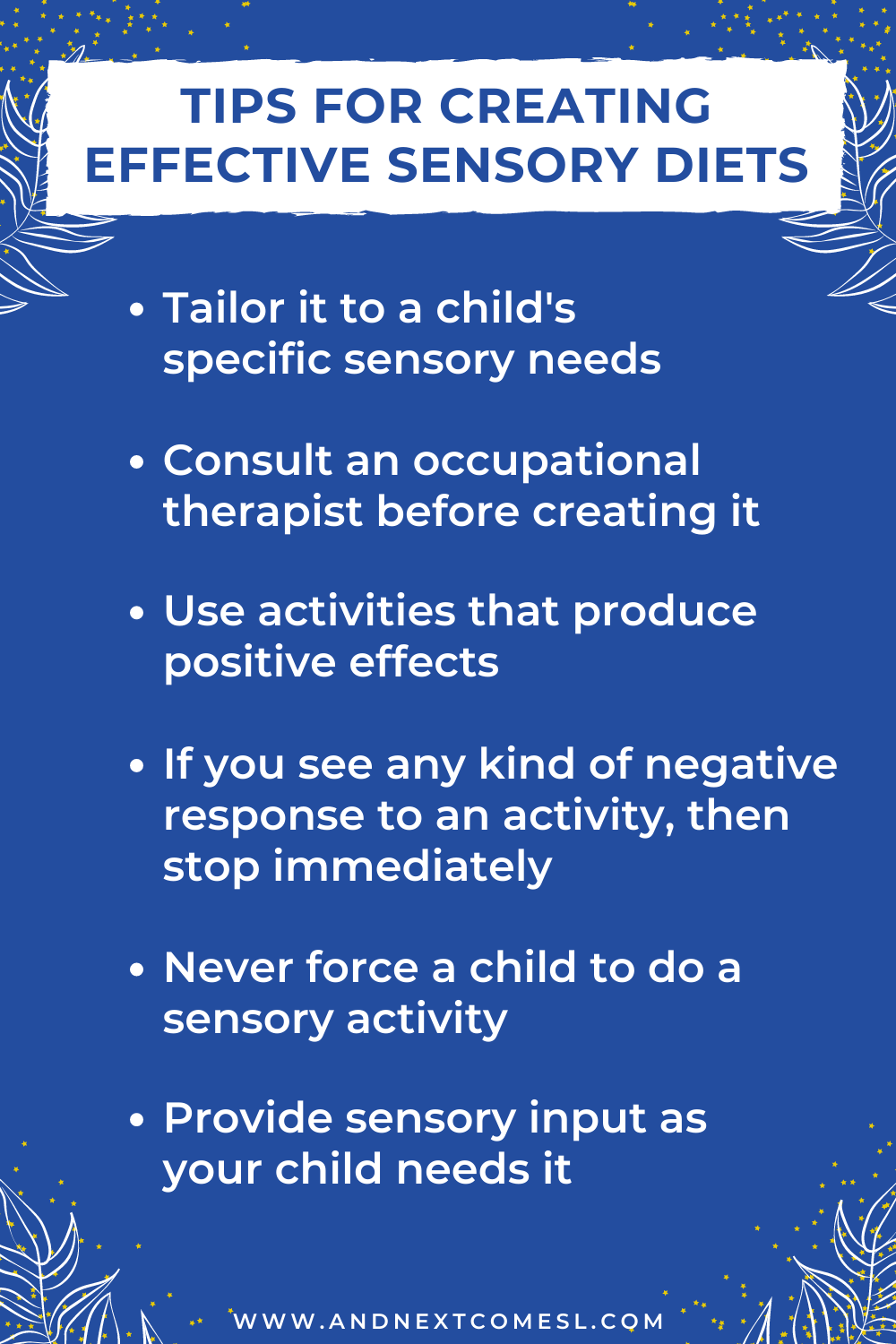 What is a Sensory Diet? Here's What You Need to Know And Next Comes L