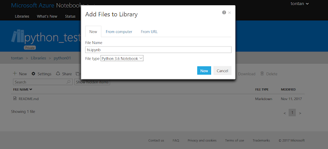 ใช้ Jupyter Notebook ออนไลน์ฟรีด้วย Microsoft Azure Notebooks ~ Python 3