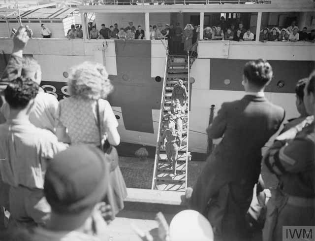 British prisoners arriving at Alexandria, 10 April 1942 worldwartwo.filminspector.com