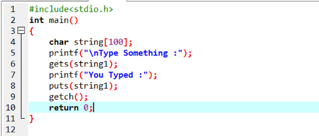 C Input and output Functions