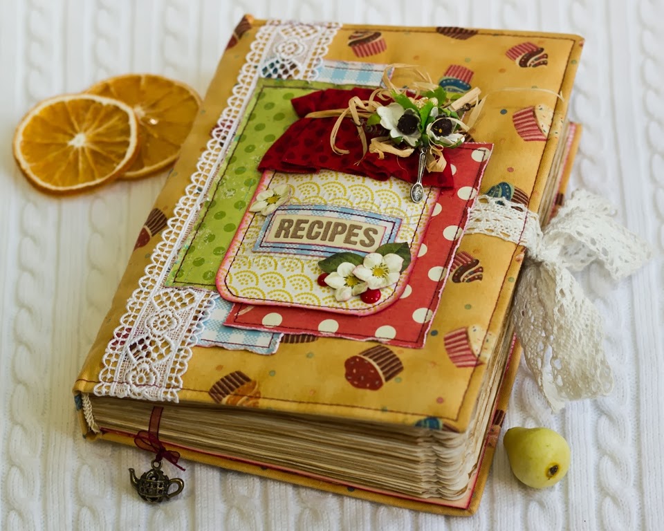 блокнот для рецептов. окормление кулинарной книги. как сделать книгу рецептов. кулинарная книга скрапбукинг. как сделать книгу рецептов.