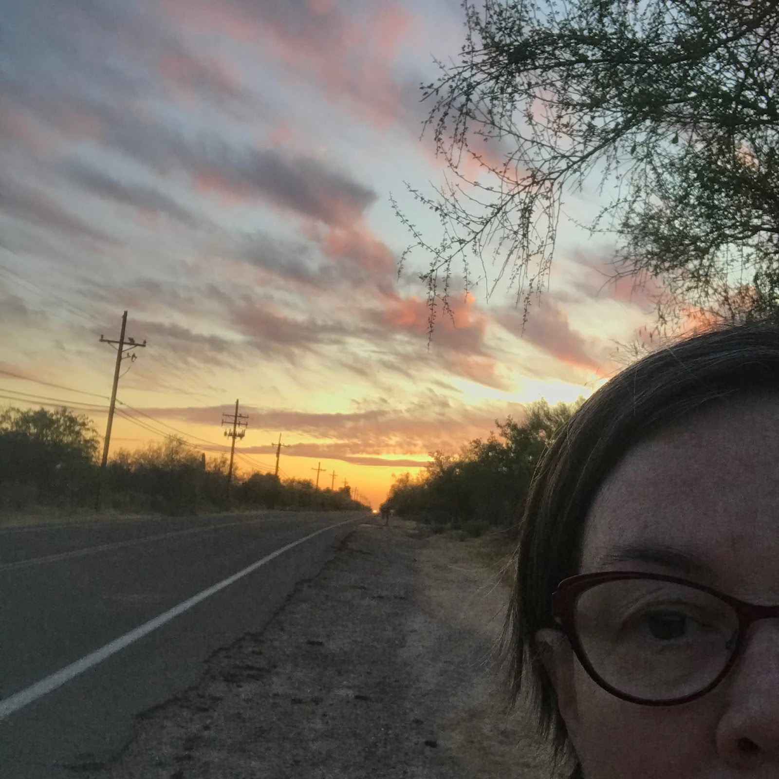 Sherrie loves color! On a dark desert highway