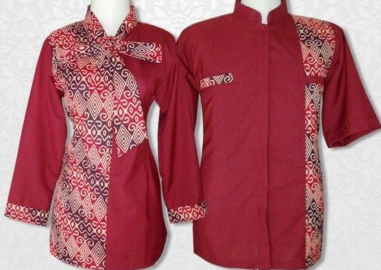 17+ Contoh Model Baju Batik Simple Elegan Trend 2020