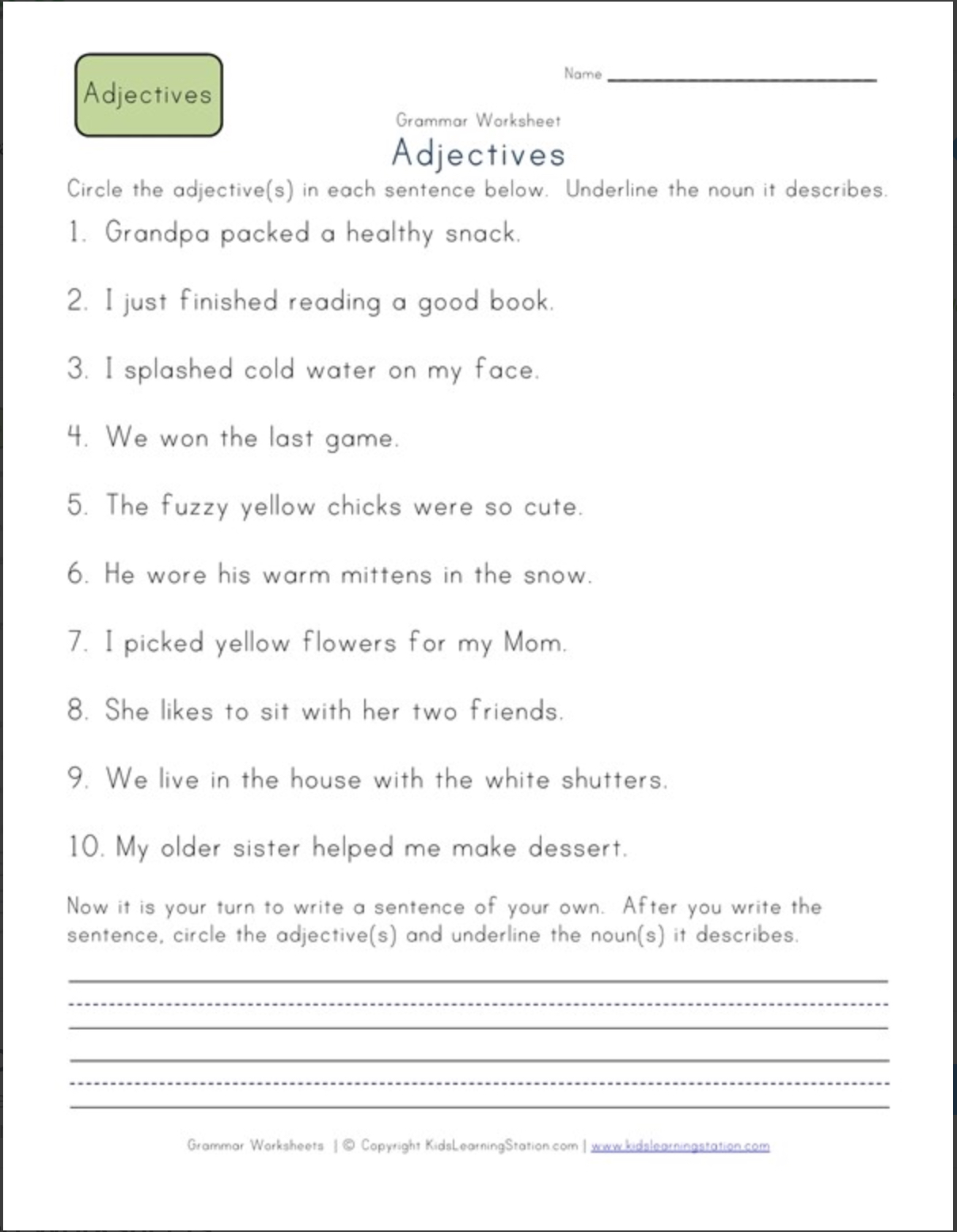 adjectives about homework