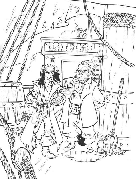 jack sparow coloring pages - photo #45