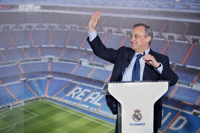 Real Madrid president Florentino Perez