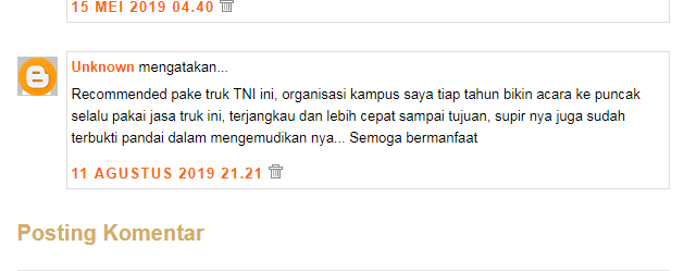 Testimony Sewa Truk TNI 082122685501/WA Testimony Sewa Truk TNI 082122685501/WA