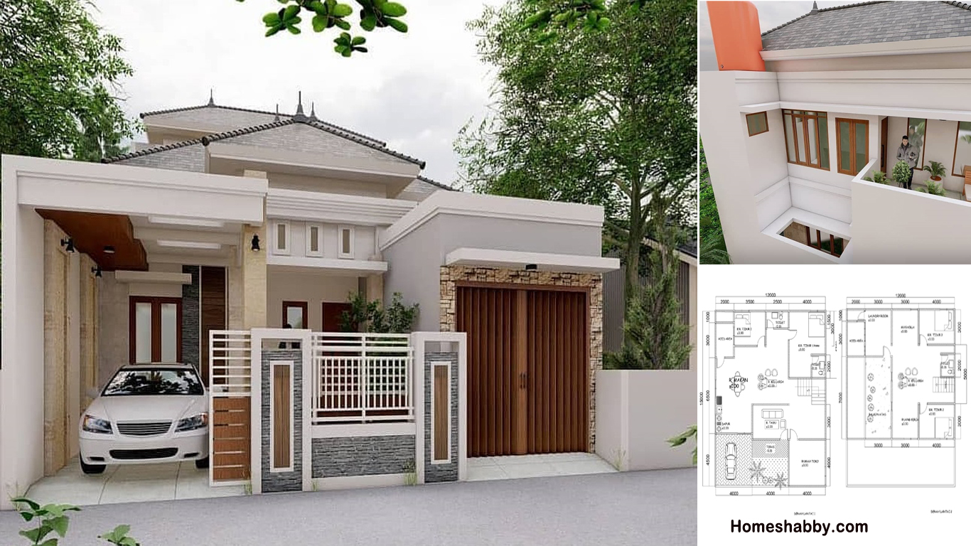 76 Gambar Desain Rumah 2 Lantai Plus Toko Wajib Dicoba!