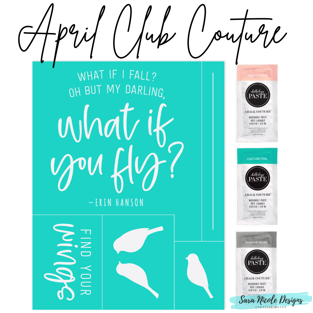 Sara Nicole Designs April Club Couture What If You Fly? // Come