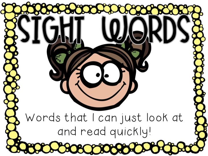 sight words clipart - photo #3
