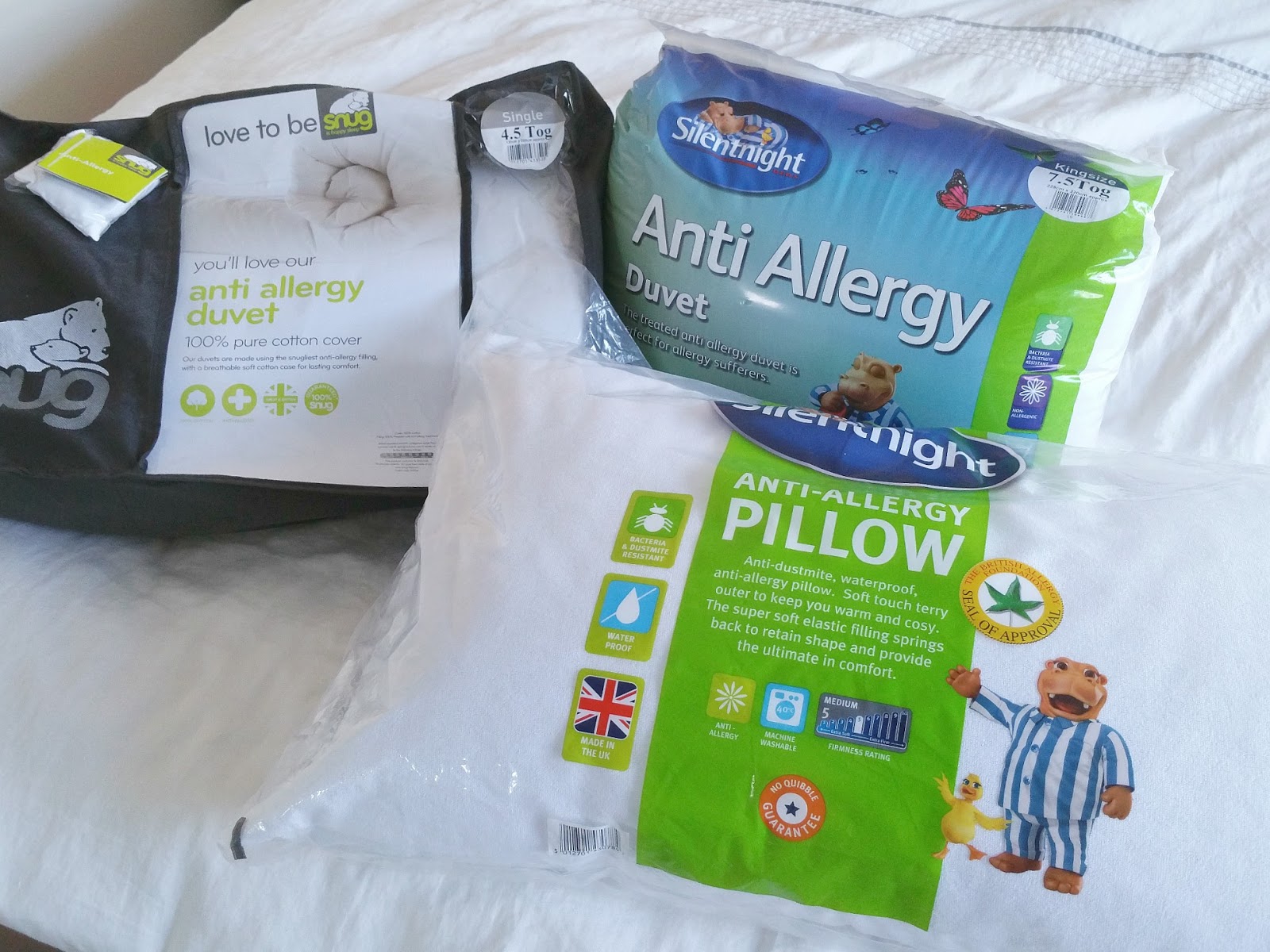 Sleepy people, Anti-allergy pillow, anti-allergy duvet