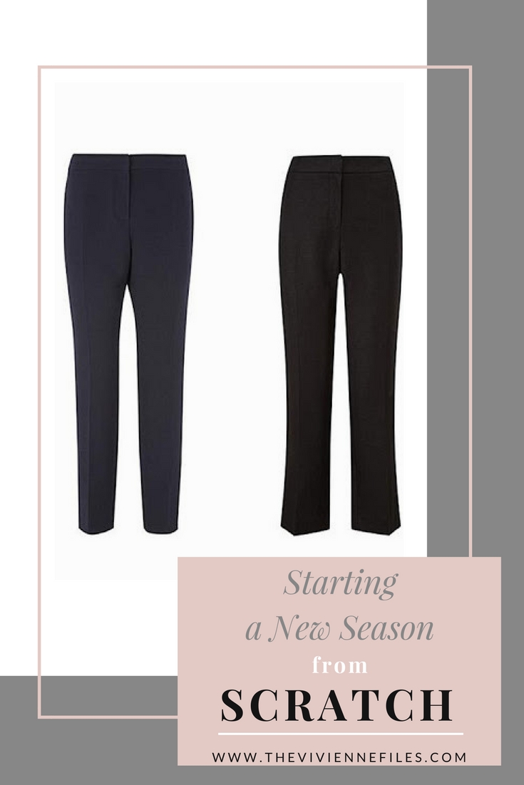 Starting a New Season From Scratch - New Trousers (pants, slacks, etc ...
