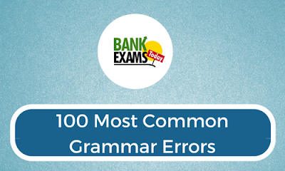 100 Most Common Grammar Errors - Download PDF - BankExamsToday