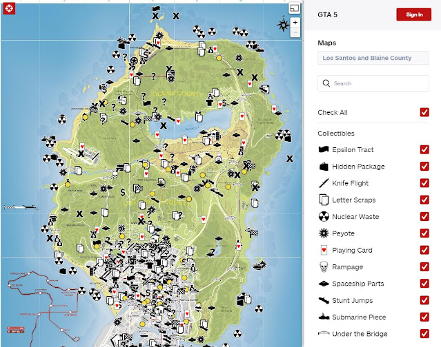 GTA V Mapa completo Interativo Devora Games