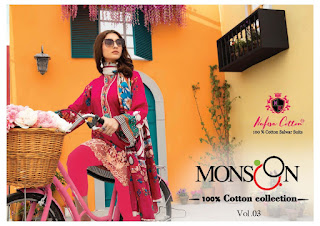 Nafisa Monsoon Vol 3 Pakistani  Cotton Dress Material Collection