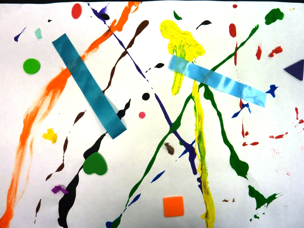 Mary's Art Spot Kindergarten Jackson Pollock Paintings