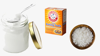  Coconut oil Baking soda Sea salt Toothpaste