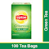 Lipton Pure and Light Green Tea Bags, 100 Pieces