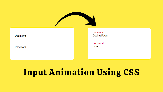 Awesome Input Animation using HTML & CSS | Input Animations With HTML ...
