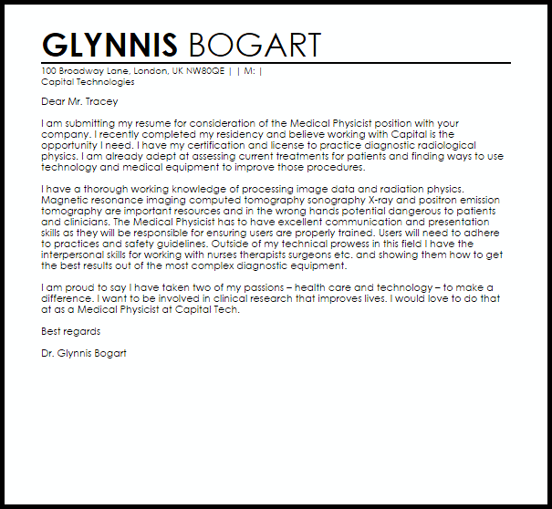 Cover Letter For Medical Residency Sample Sample Letter