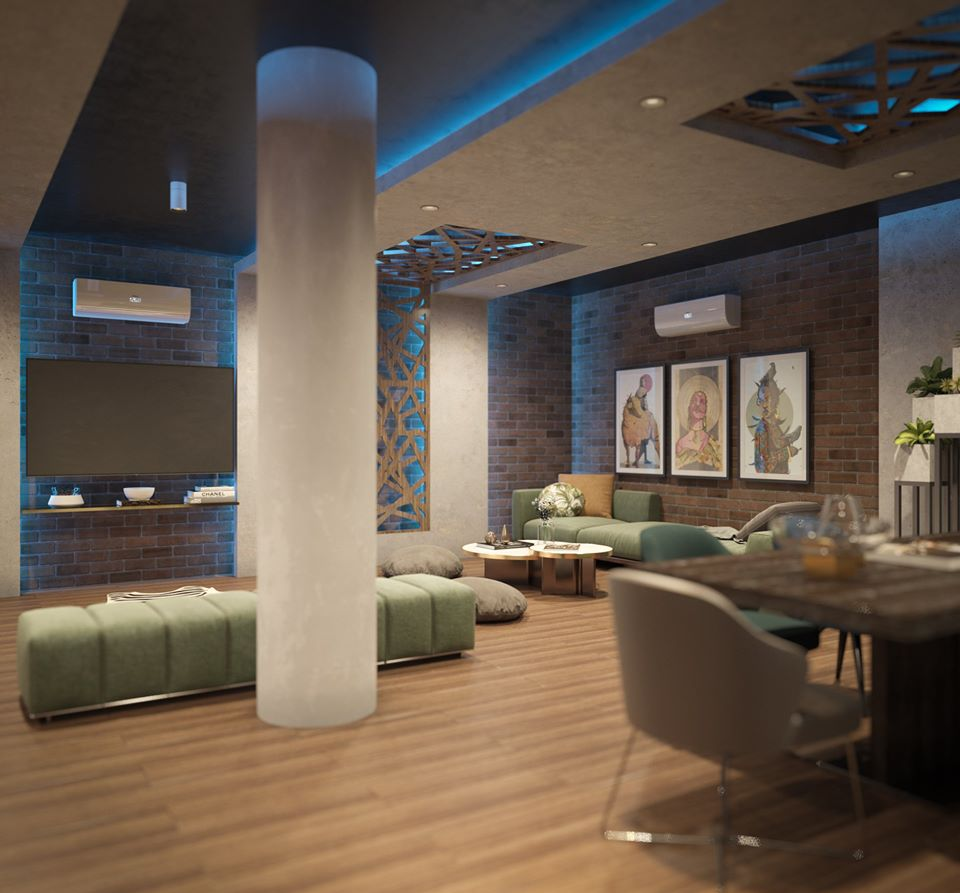 Diseño moderno de una casa exterior interior