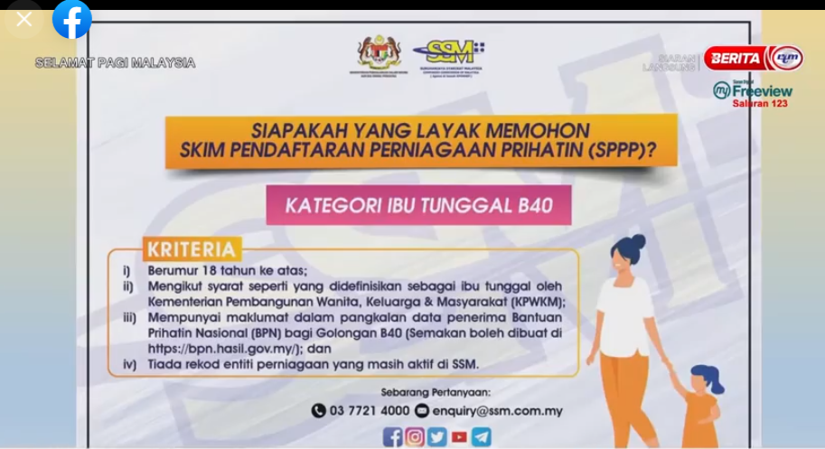 Daftar ssm percuma b40