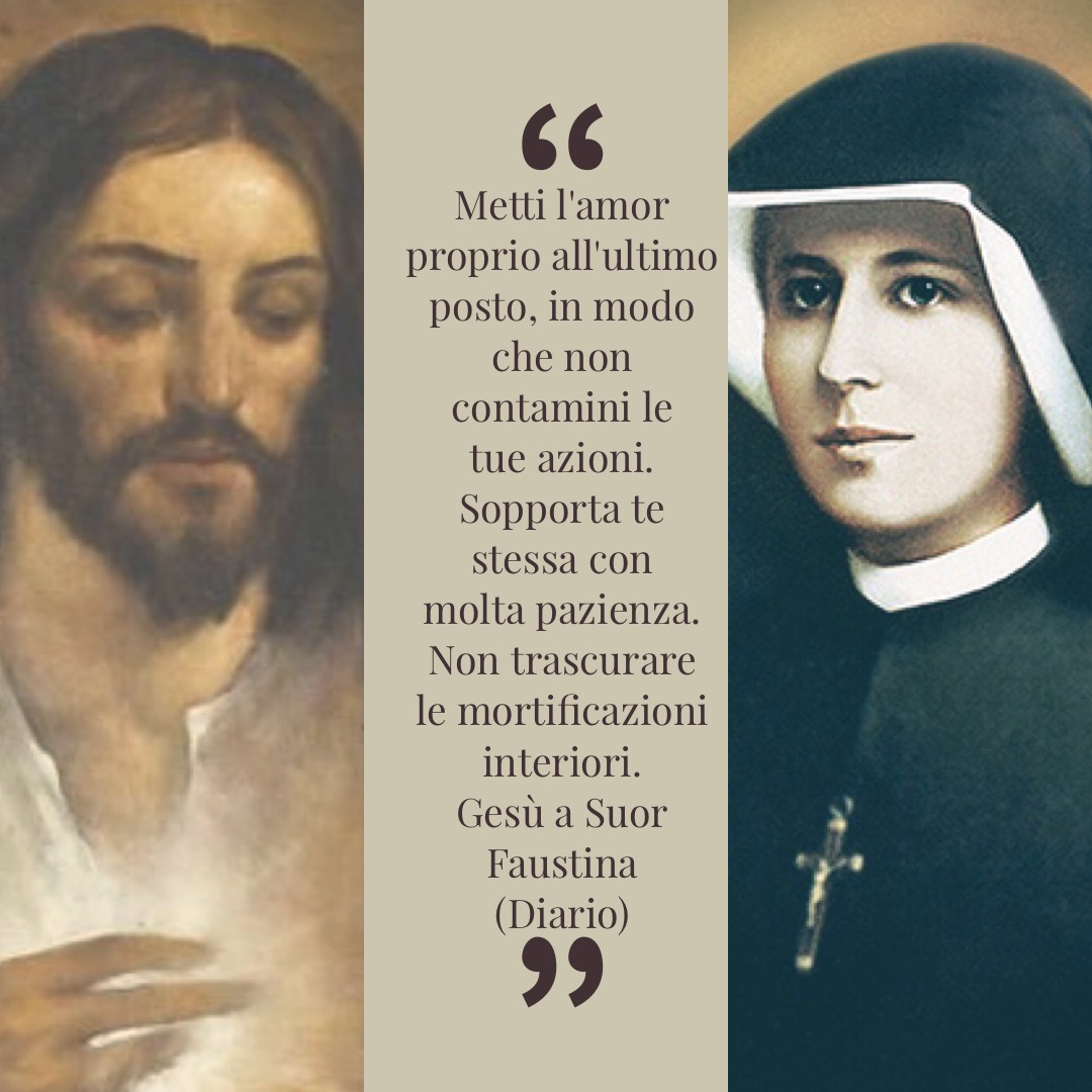 Il Diario Di Suor Faustina Sopportare Noi Stessi Con Pazienza