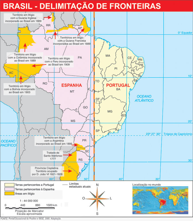 GEOGRAFIA Fronteiras do Brasil GEOGRAFIA Fronteiras do Brasil