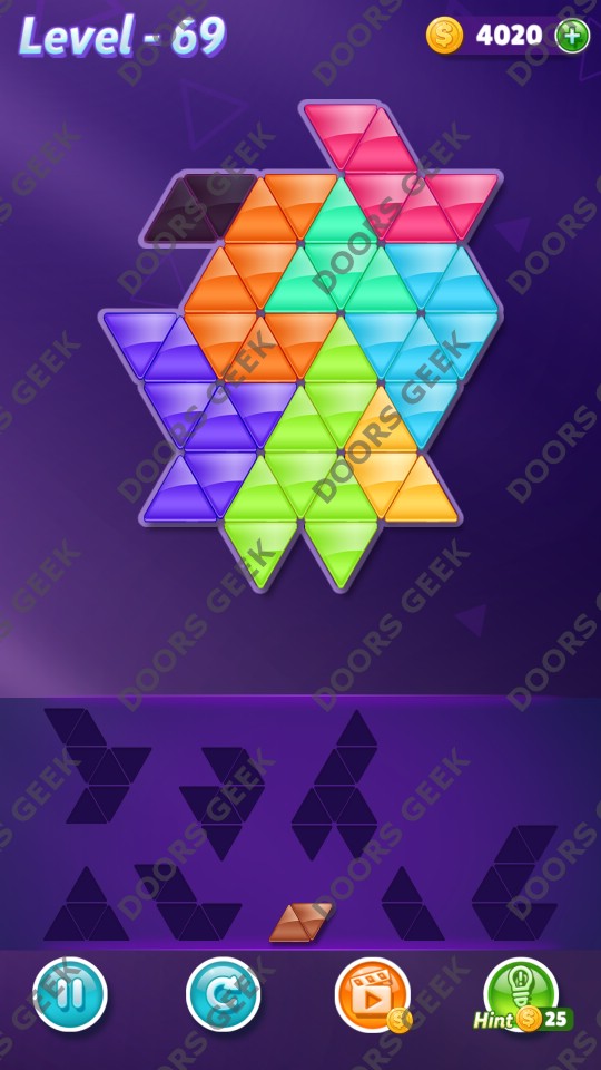 Block! Triangle Puzzle 8 Mania Level 69 Solution ~ Doors Geek