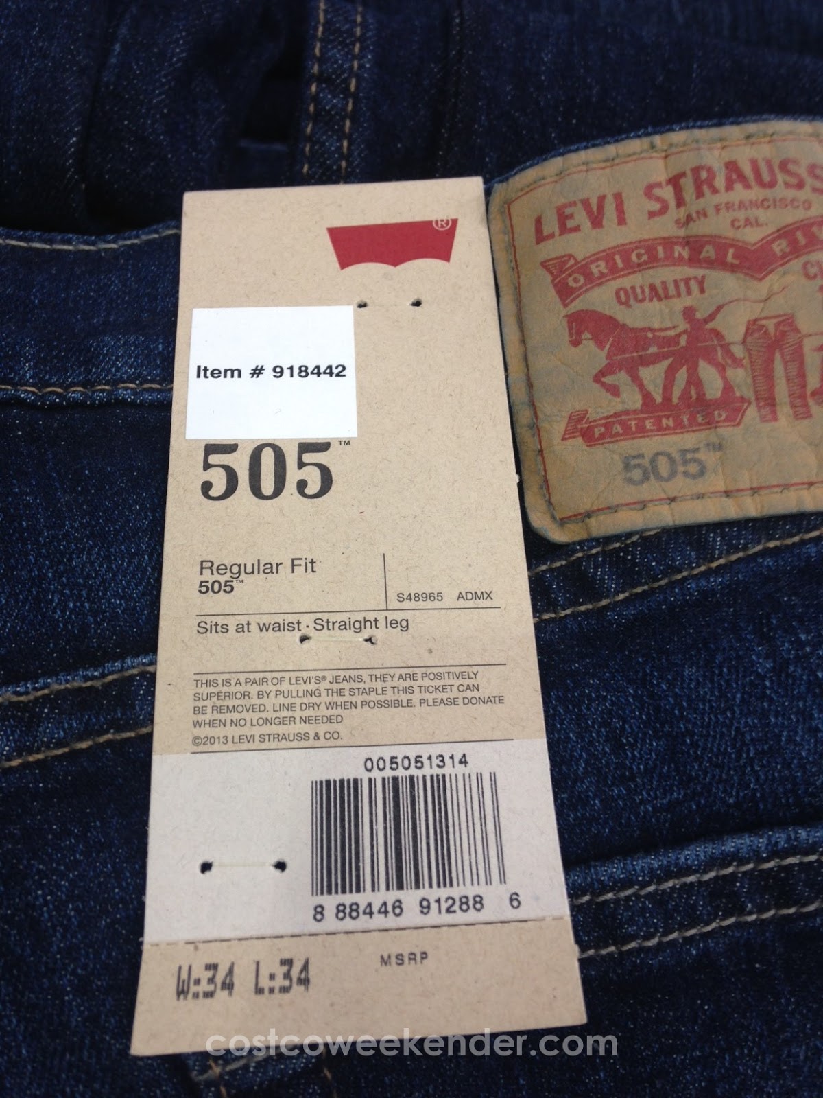costco 505 jeans