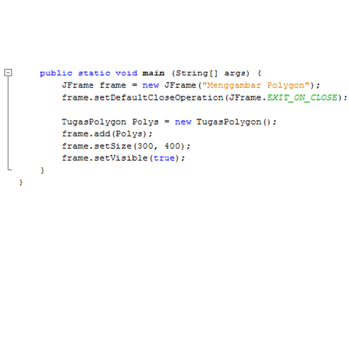 Membuat Polygon dan Polyline di Java