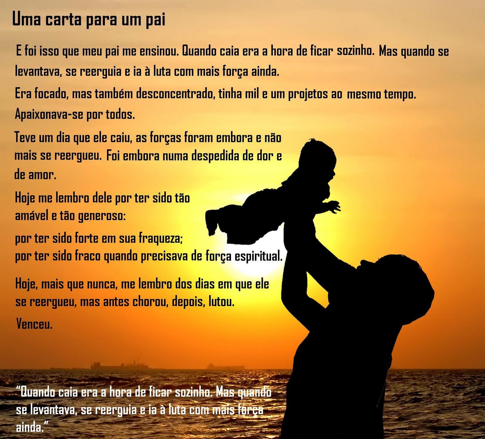 Exemplo De Carta Dos Pais Em Homenagem À Filha Evangélica