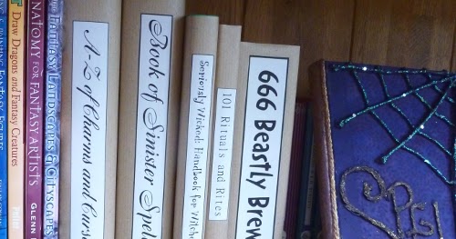Halloween Book Spines Free Printables