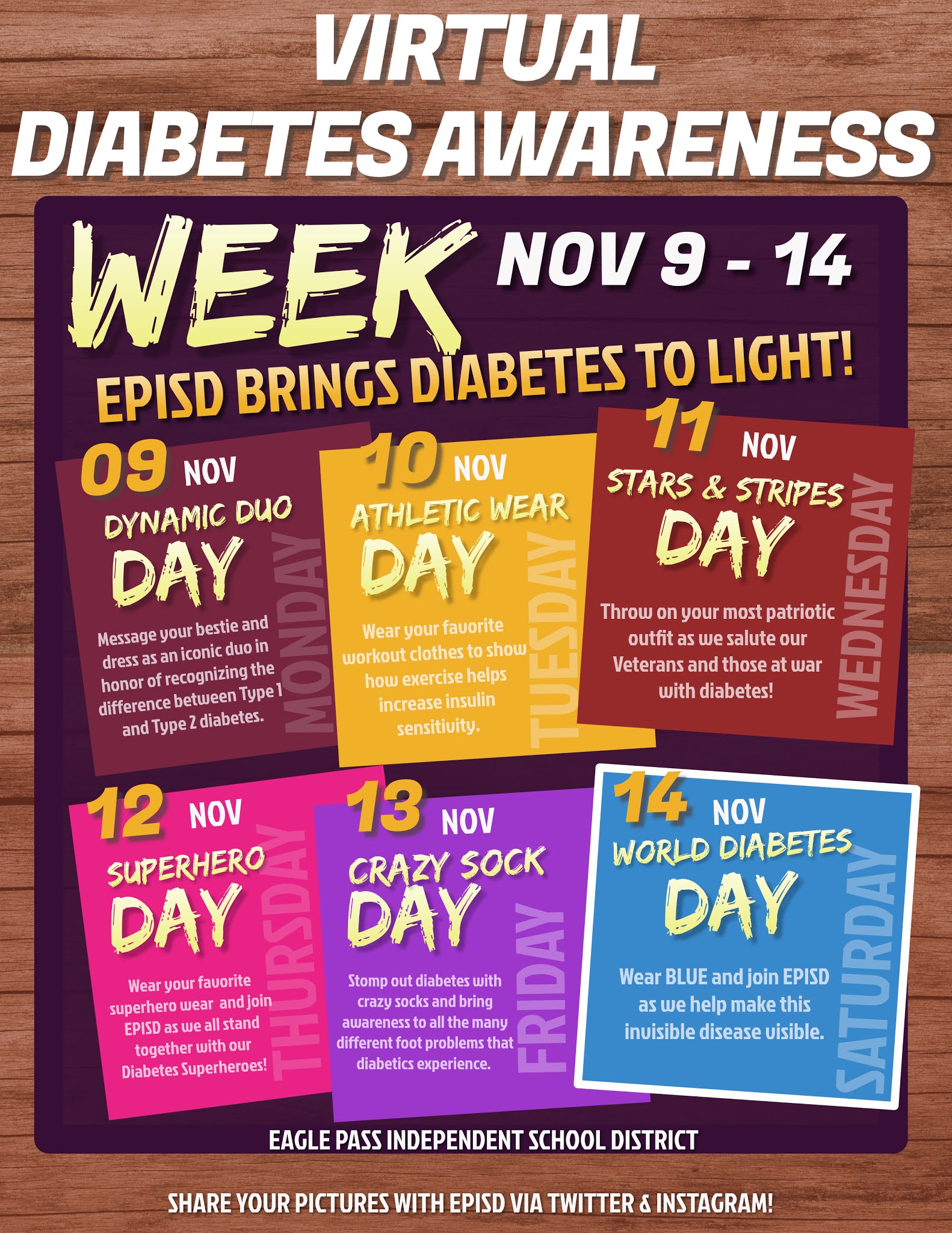 Eagle Pass ISD iVision EPISD VIRTUAL DIABETES AWARENESS WEEK