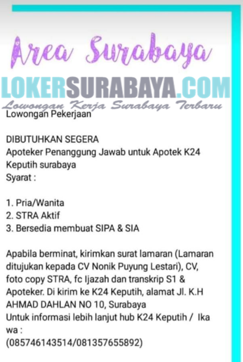 Loker Di Surabaya Terbaru