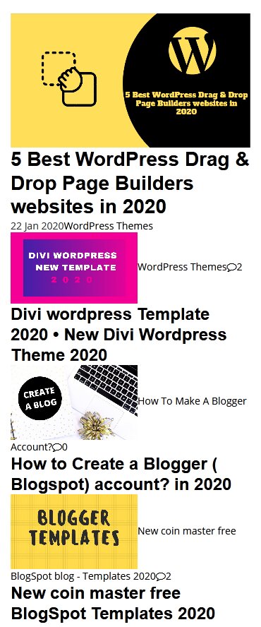 Style Recent Post Widgets for Blogger Responsive Post Layout Style Recent Post Widgets for Blogger with Image Thumbnails.