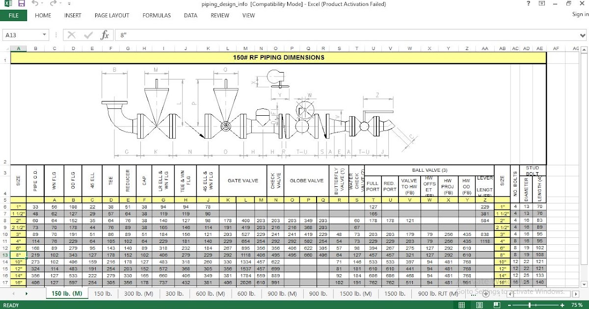 New 27+ Piping Design Spreadsheets