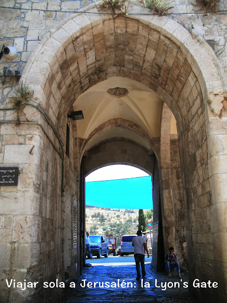 La Puerta de los Leones en la Vía Dolorosa. Jerusalén