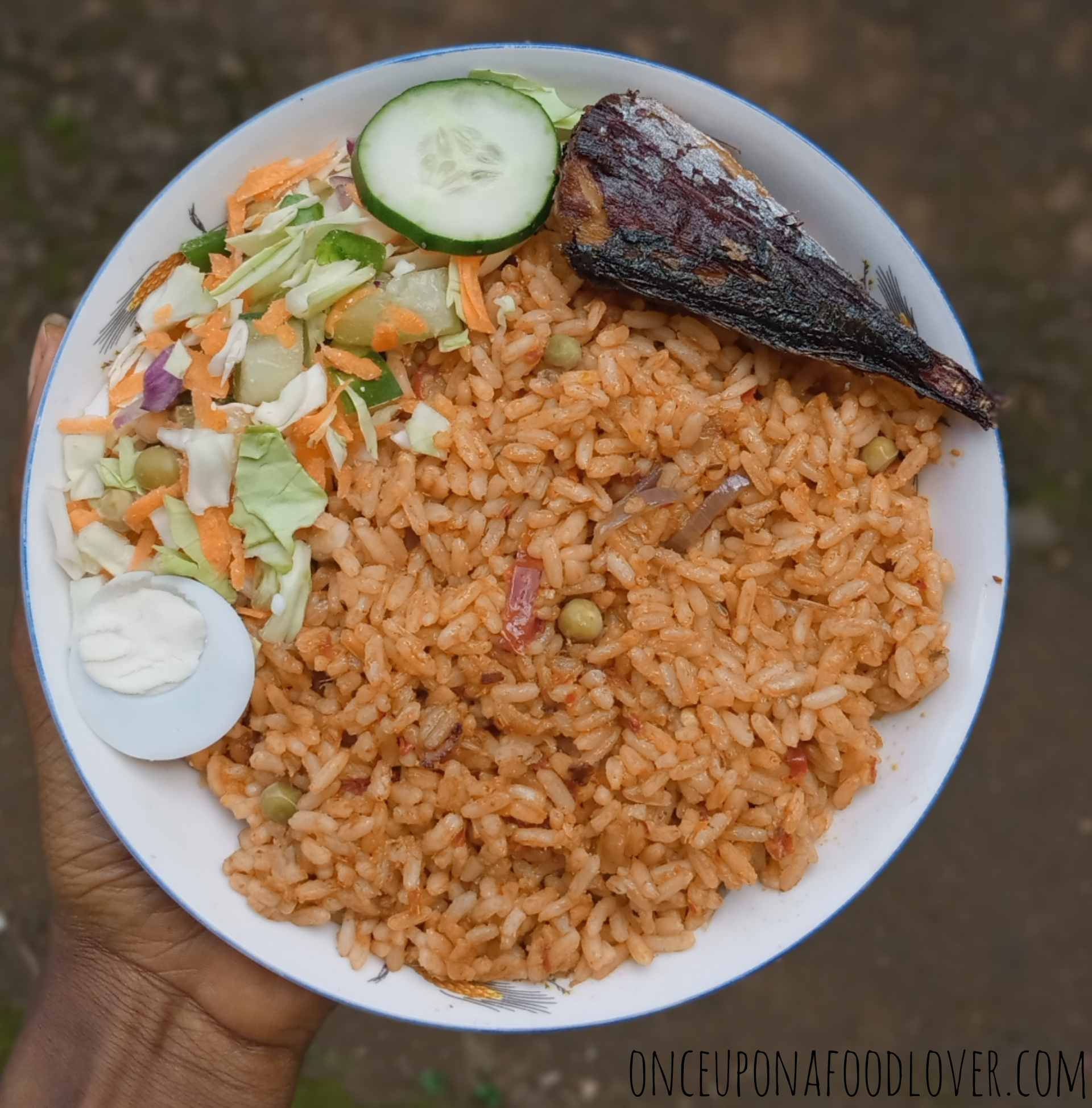Yummy plate of Jollof rice