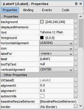 How to Use Properties Window to Change Control’s attribute: Java ...