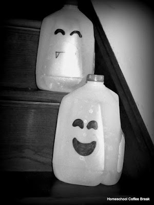Budget Friendly Ghosts on the Virtual Refrigerator, an #art link-up hosted by Homeschool Coffee Break @ kympossibleblog.blogspot.com #VirtualFridge