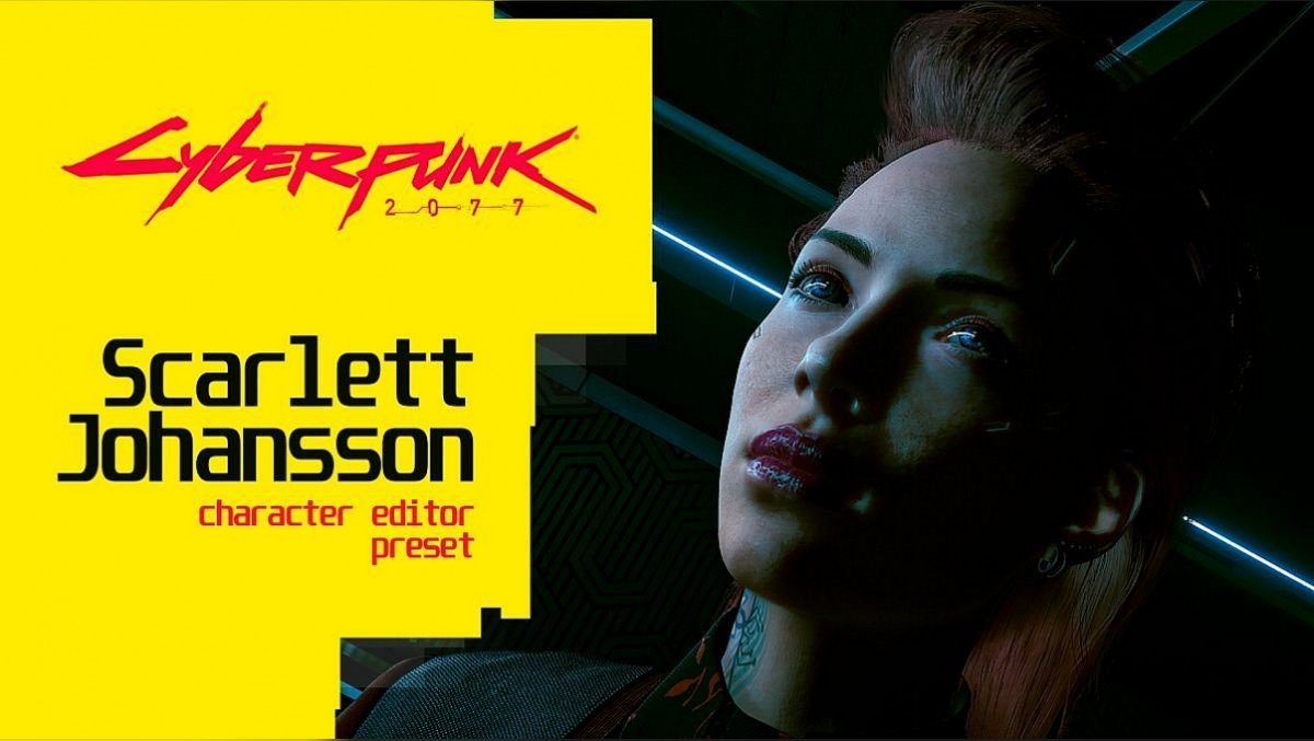 V look like Scarlett Johansson in Cyberpunk 2077