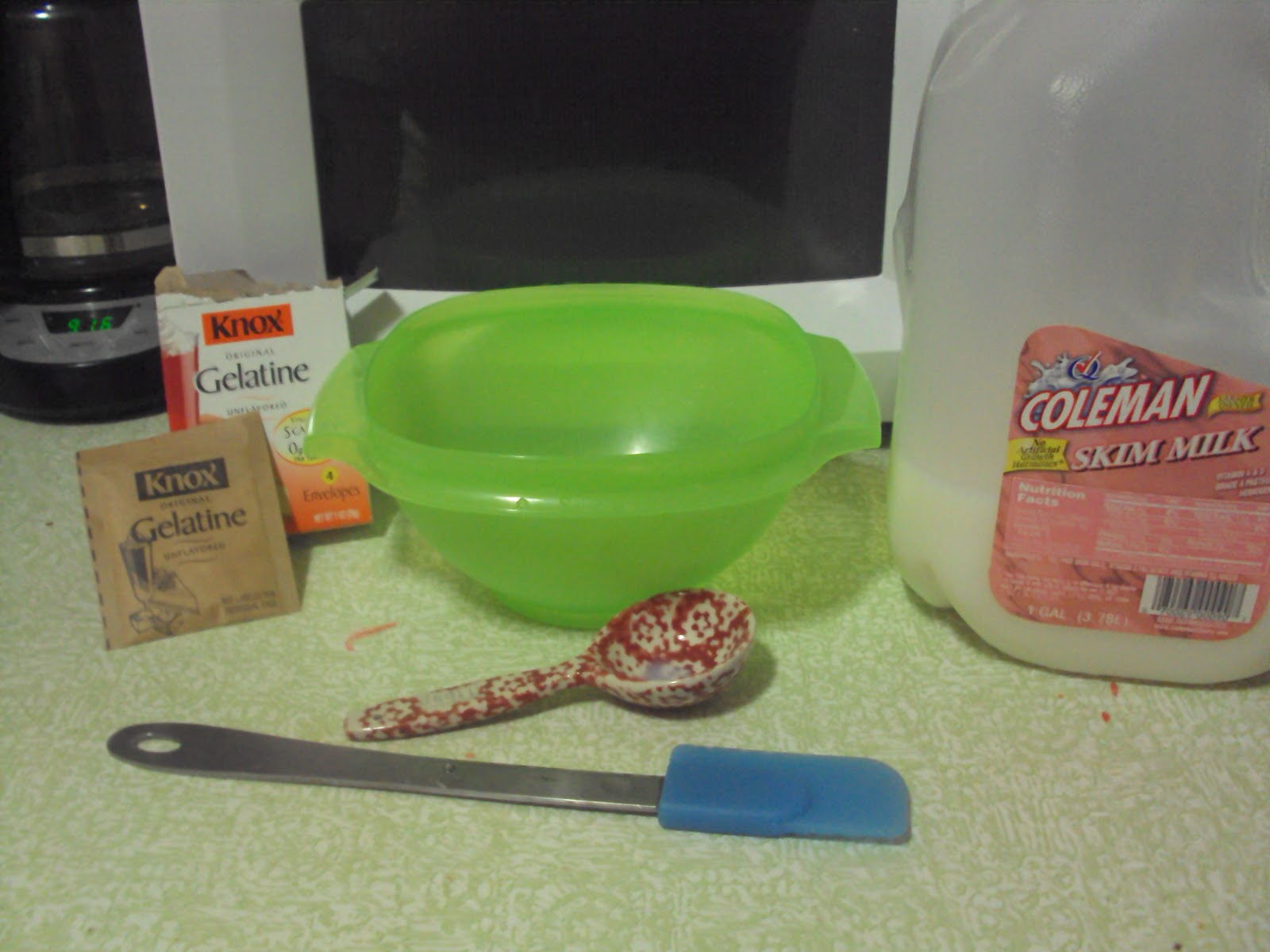 almost college life gelatin face mask.